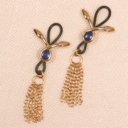 Serpent  Non Pierced Nipple Jewelry Gold or Silver
