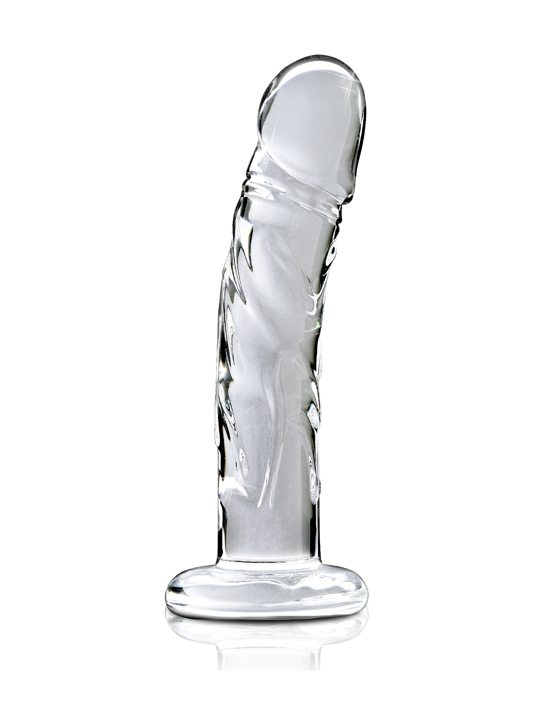 Icicles No. 40 Realistic Clear Glass Penis Dildo